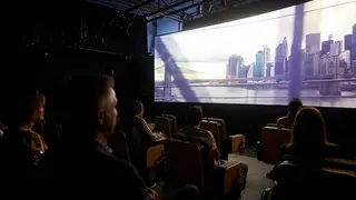 proyecci&oacute;n symphony en el Caixaforum de Zaragoza