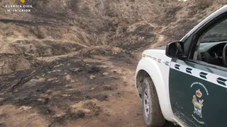 El Seprona investiga a un joven como presunto autor de un incendio en La Puebla de Alfind&eacute;n (Zaragoza). Foto de Archivo.