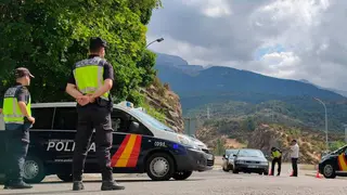 Foto de un control de la polic&iacute;a