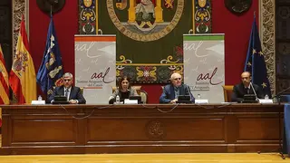 acto de toma de posesi&oacute;n de presidencia de la Academia Aragonesa de la Lengua en el Paraninfo