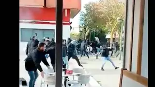 Momento de la pelea 