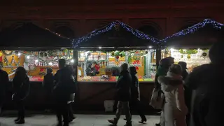 caseta del mercadillo navide&ntilde;o