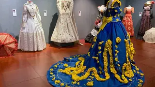 Vestidos de papel en el Museo de Origami de Zaragoza