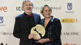 Paula Labordeta y Gaizka Urresti en los premios Forqu&eacute;