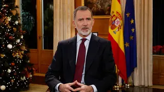 Felipe VI, durante su discurso de Navidad. Foto:  Casa de S.M. el Rey