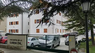 Cuartel de la Guardia Civil en Jaca, donde permanece el acusado
