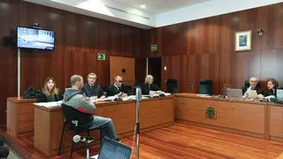 H&eacute;ctor L&oacute;pez, el pasado jueves en la sesi&oacute;n en la Audiencia de Zaragoza