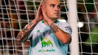Jorge Pombo pide perd&oacute;n tras marcar al Real Zaragoza en El Sardinero