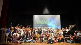 Foto de familia de la clausura del Festival de Tarazona en 2022