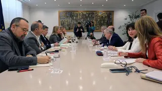 Al encuentro han asistido representantes del Gobierno de Arag&oacute;n, de la DPH, de Ast&uacute;n y de Aram&oacute;n