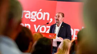 El presidente del Gobierno de Arag&oacute;n, Javier Lamb&aacute;n