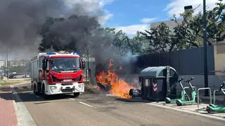 La quema ha ocurrido sobre las 17.00 horas en la calle Lagos de Llos&aacute;s