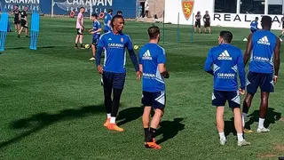 Jair en un entrenamiento en la Ciudad Deportiva