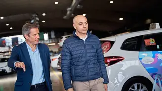 El candidato ha advertido de que &ldquo;si queremos que el taxi forme parte de la movilidad, lo que no podemos hacer es inmovilizar al taxi&rdquo;. Fotograf&iacute;a: Ciudadanos.