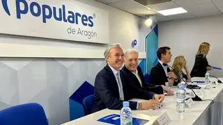 Jorge Azc&oacute;n en la Junta Directiva del Partido Popular Arag&oacute;n