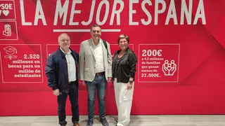 Gracia, Sab&eacute;s y Sancho en el Comit&eacute; Federal del PSOE