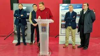 El presidente de la S.D. Tarazona, Aniceto Navarro
