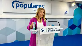 Al&oacute;s se ha mostrado confiada de que el PP gobierne los ayuntamientos de Huesca y Zaragoza solitario