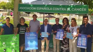 El concejal de Deporte, F&eacute;lix Brocate en la presentaci&oacute;n de la campa&ntilde;a 'Piscinas saludables'