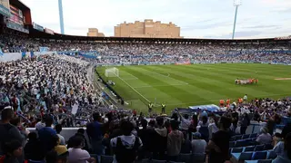 Imagen general de La Romareda en d&iacute;a de partido 