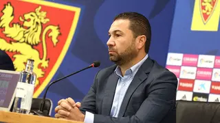 Juan Carlos Cordero en sala de prensa