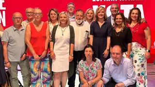 Los n&uacute;mero 1 del PSOE por Zaragoza, Huesca y Teruel acuden a la presentaci&oacute;n del programa electoral del partido