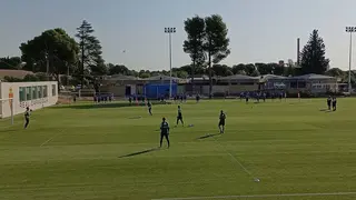 Entrenamiento en la Ciudad Deportiva