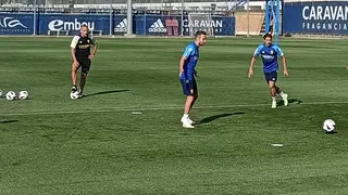 Marc Aguado en un entrenamiento