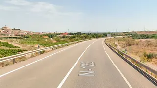 El accidente ha sido en el kil&oacute;metro 56,350 de la N-122. Google Maps