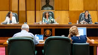 Mari&aacute;n Or&oacute;s durante la primera Comisi&oacute;n de Pol&iacute;ticas Sociales