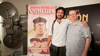 Garc&iacute;a Medrano y &Aacute;lex Rodrigo, ayer en Madrid