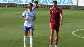 Maikel Mesa durante el primer partido de pretemporada.