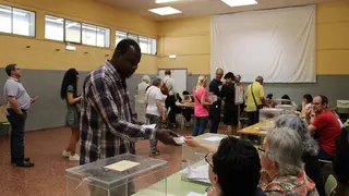 Colegio electoral durante las elecciones auton&oacute;micas del mes de mayo