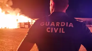 Una granja cercana a la localidad de Fraga ha ardido esta madrugada alrededor de las 1.00 horas.
