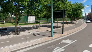 El accidente tuvo lugar en el n&uacute;mero 1 del paseo de Echegaray, cerca de la plaza Europa