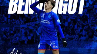 El delantero jugar&aacute; cedido en el Sabadell de Primera RFEF junta  a Guillem Naranjo. Fotograf&iacute;a: CE Sabadell.
