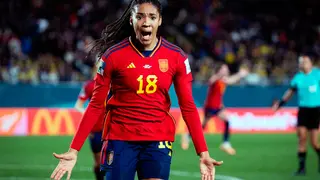 Salma anot&oacute; el 1-0 y abri&oacute; el camino a la victoria. Foto: @SEFutbolFem