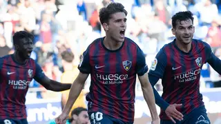 Javi Mart&iacute;nez disput&oacute; la pasada campa&ntilde;a doce encuentros en los que marc&oacute; dos goles. Fotograf&iacute;a: S.D. Huesca.