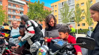 Marian Or&oacute;s en una actividad de las colonias urbanas de verano Zaragalla