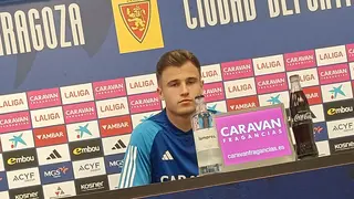 Germ&aacute;n Valera en sala de prensa de la Ciudad Deportiva