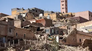 Edificios destruidos en Marruecos por el terremoto