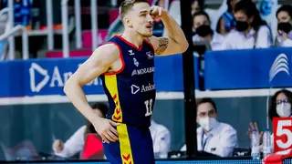 Gielo ha aterrizado en Zaragoza con opci&oacute;n de corte en diciembre ante la posible recuperaci&oacute;n del serbio. Fotograf&iacute;a: ACB.