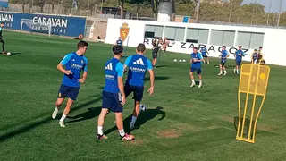 Andr&eacute;s Borge entrena con el Real Zaragoza
