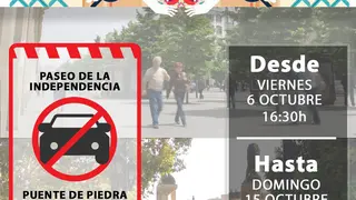 El paseo de la Independencia permanecer&aacute; cerrado durante todas las Fiestas del Pilar