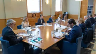 Vaquero ha pedido confidencialidad, tanto con Microsoft como con Amazon, ante posibles filtraciones. Foto: Gobierno de Arag&oacute;n