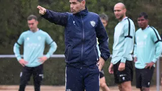 Antonio Hidalgo ha comparecido en rueda de prensa en la previa del choque ante el Albacete 