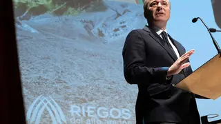 El presidente ha vuelto a apelar a la movilizaci&oacute;n pac&iacute;fica. Foto: Gobierno de Arag&oacute;n