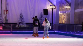 Pista de patinaje de la plaza del Pilar