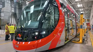 Tranv&iacute;a de Zaragoza nuevos CAF febrero