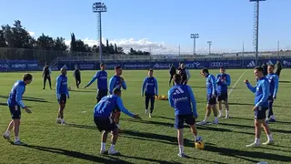 Entrenamiento en la Ciudad Deportiva